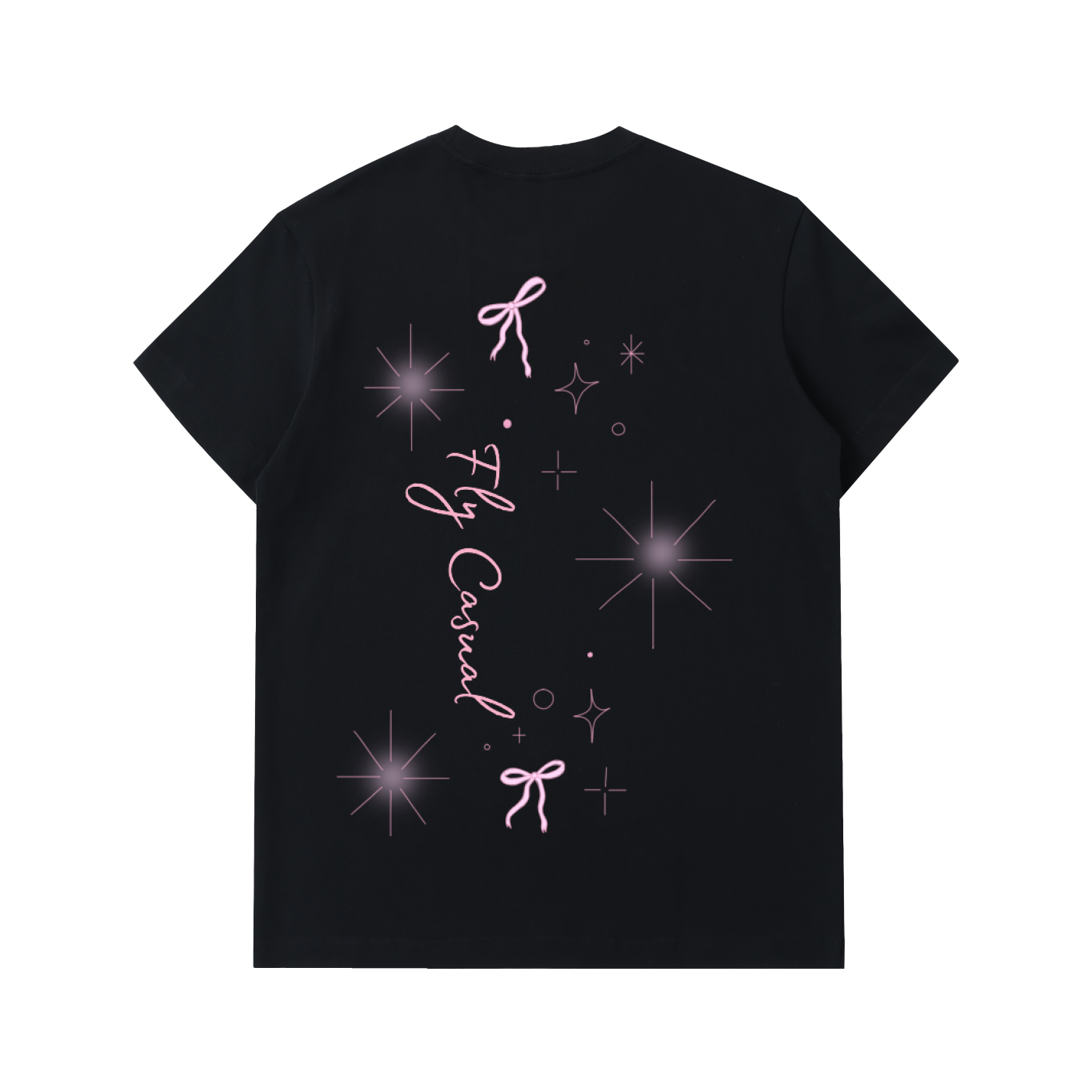 Womens,T-shirt,Top,Bow,Clean,Fly Casual