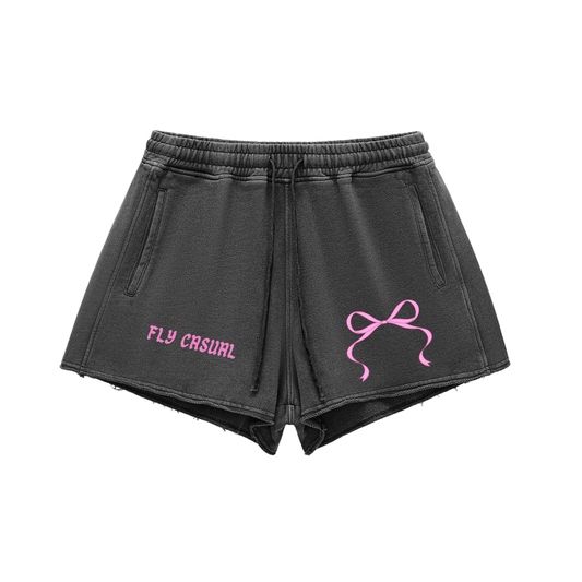 Womens,Bottoms,Shorts,Clean,Bow,Comfy